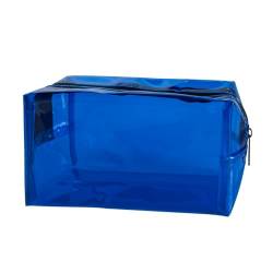 ONEART Tragbare transparente Kosmetiktasche, PVC, wasserdichte Make-up-Tasche, Reise-Aufbewahrung, Kulturbeutel für Damen, Aufbewahrungsbeutel mit Reißverschluss, Blau von ONEART