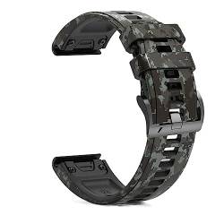 ONECMN Sport-Silikon-Uhrenarmband für Garmin Fenix 6X 6 6S Pro 5X 5 5S Plus 3HR, einfache Passform, Schnellverschluss-Armband, Zubehör, 26mm Fenix 5X-5XPlus, Achat von ONECMN