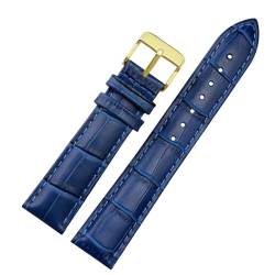 ONECMN Uhrenarmband aus echtem Leder, für Damen und Herren, für Citizen Rossini, 12, 14, 16, 18, 19, 20, 21, 22, 23 mm, Blau, 19 mm, Achat von ONECMN