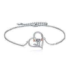 ONEFINITY Axolotl Armband aus 925er-Sterlingsilber mit Axolotl-Herz-Charm-Armband für Mädchen und Tochter von ONEFINITY