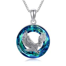 ONEFINITY Eagle Necklace 925 Sterling Silver Crystal Eagle Pendant Eagle Jewelry for Women von ONEFINITY