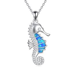 ONEFINITY Seepferdchen Kette für Damen 925 Sterling Silber Seepferdchen Anhänger Halskette Ozean Schmuck Geschenke von ONEFINITY