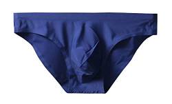 ONEFIT Herren-Slip, nahtlos, dreieckig, Eisseide, niedrige Taille, schnell trocknende Shorts - Blau - Medium von ONEFIT