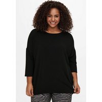 ONLY CARMAKOMA 3/4-Arm-Shirt CARLAMOUR aus weichem Materialmix von ONLY CARMAKOMA