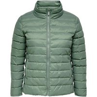 ONLY CARMAKOMA Blouson Wattierte Puffer Stepp Übergangsjacke Plus Size Übergrößen (1-St) 4213 in Grün von ONLY CARMAKOMA