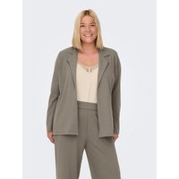 ONLY CARMAKOMA Jackenblazer Blazer Übergröße Business Cardigan Strickjacke Plus Size CARSANIA (regular fit) 4572 in Braun-3 von ONLY CARMAKOMA