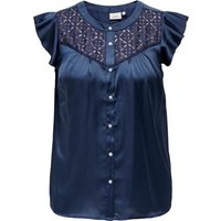 ONLY CARMAKOMA Kurzarmbluse CARHANNABELL S/L TOP WVN BF von ONLY CARMAKOMA