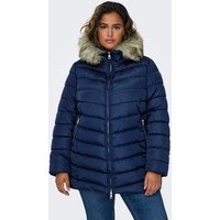 ONLY CARMAKOMA Steppjacke CARNEWELLAN QUILTED HOOD FUR COAT OTW von ONLY CARMAKOMA