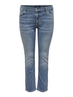 ONLY CARMAKOMA Damen CARALICIA REG Strt DNM DOT258 NOOS Jeanshose, Medium Blue Denim, 42W x 30L von ONLY Carmakoma