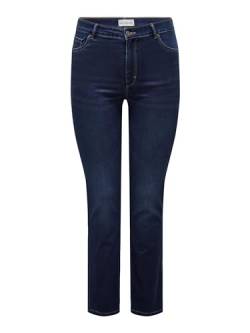 ONLY CARMAKOMA Damen CARAUGUSTA HW DNM BJ61-2 NOOS Straight-Jeans, Dark Blue Denim, 42W x 32L von ONLY Carmakoma