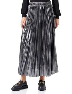 ONLY CARMAKOMA Damen CARHAILEY Pleated Skirt JRS Faltenrock, Black/Detail:METALLIC, 52-54 Grande Taille von ONLY Carmakoma