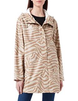 ONLY CARMAKOMA Women's CARELLEN AOP Raincoat CC OTW Regenjacke, Silver Lining/AOP:Zebra, L-50/52 von ONLY Carmakoma