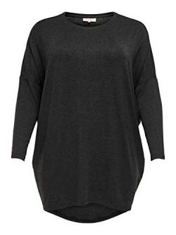 ONLY Carmakoma Damen CARCARMA L/S Long TOP NOOS T-Shirt, Black, XL von ONLY Carmakoma