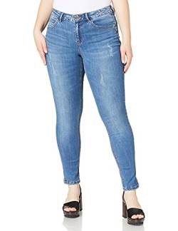 ONLY Carmakoma Damen CARKARLA REG ANK SK JEANS BJ11336 NOOS Jeans, Medium Blue Denim, 42 von ONLY Carmakoma