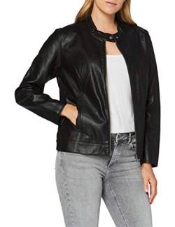 ONLY Carmakoma Damen CARROBBER Faux Leather Jacket NOOS Lederjacke, Schwarz, 42 von ONLY Carmakoma