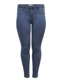 ONLY Carmakoma Damen Carthunder Push Up Reg Mbd Noos Skinny Jeans, Blau (Medium Blue Denim), 44 Große Größen EU von ONLY Carmakoma