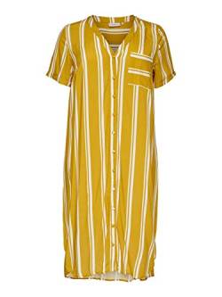 ONLY Carmakoma womens, Dress, Gelb (Stripes:CLOUD DANCER STRIPE Golden Spice), 50 von ONLY Carmakoma