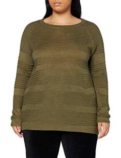 Only Carmakoma Damen CARAIRPLAIN L/S KNT NOOS Pullover, Kalamata, L-50/52 von ONLY Carmakoma