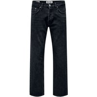 ONLY and SONS Jeans - ONSEdge Loose Blk OD 6985 DNM Jeans - W29L32 bis W33L34 - für Männer - Größe W31L34 - schwarz von ONLY and SONS