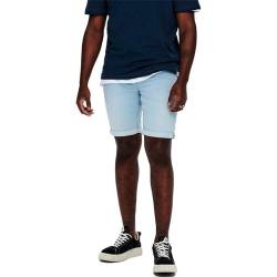 Herren O&S Denim Capri Jeans Shorts 3/4 Bermuda Pants Sommer Hose Kurze Freizeit Trousers ONSPLY von ONLY & SONS