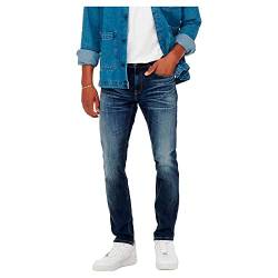 Herren O&S Regular Fit Jeans Straight Denim Stretch Pants ONSWEFT Stoned Washed Hose Trousers, Farben:Blau, Größe Jeans:33W / 32L von ONLY & SONS