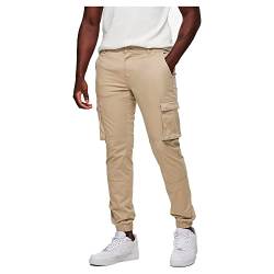 ONLY & SONS Herren Cargo Hose ONSCAM Stage 6687 - Tapered Fit - Grau W27-W38, Größe:28W / 30L, Farbe:Chinchilla 22016687 von ONLY & SONS