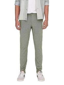 ONLY & SONS Herren Chino Hose ONSMARK 0209 - Slim Fit - Olive W27-W38 Stretch, Größe:36W / 34L, Farbe:Olive Night 22026326 von ONLY & SONS