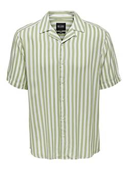 ONLY & SONS Herren Freizeit Hemd ONSWAYNE Regular Fit XS S M L XL XXLGestreift, Größe:XXL, Farbe:Swamp 22013267 von ONLY & SONS