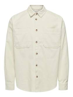 ONLY & SONS Herren Hemd 22024716 Weiß M von ONLY & SONS