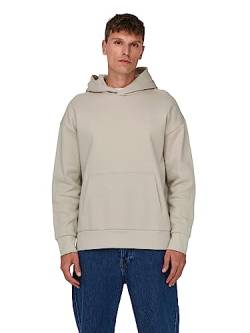 ONLY & SONS Herren Hoodie Kapuzenpullover ONSDAN Life - Relaxed Fit XS - XXL, Größe:L, Farbe:Silver Lining 22026661 von ONLY & SONS