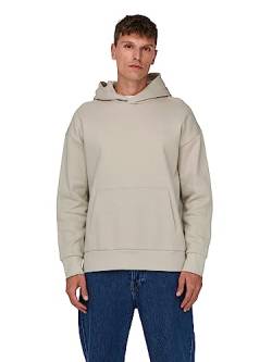 ONLY & SONS Herren Hoodie Kapuzenpullover ONSDAN Life - Relaxed Fit XS - XXL, Größe:S, Farbe:Silver Lining 22026661 von ONLY & SONS