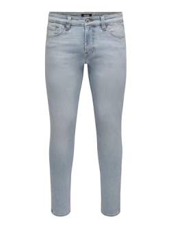 ONLY & SONS Herren Jeans 22024924 Light Blue Denim 33-34 von ONLY & SONS