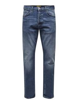 ONLY & SONS Herren Jeans ONSAVI Comfort 4934 - Relaxed Fit - Dark Med Blue Denim, Größe:28W / 30L, Farbvariante:Dark Medium Blue Denim 22024935 von ONLY & SONS