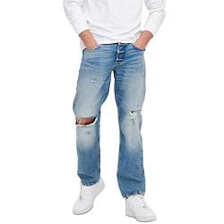 ONLY & SONS Herren Jeans ONSEDGE Loose 4067 - Relaxed Fit - Blau - Light Blue, Größe:29W / 30L, Farbvariante:Light Blue Denim 22024067 von ONLY & SONS