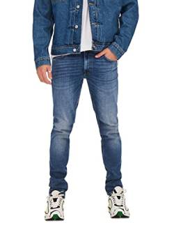 ONLY & SONS Herren Jeans ONSLOOM Slim 3292 - Slim Fit - Blau - Blue Denim, Größe:28W / 30L, Farbvariante:Blue Denim 22023292 von ONLY & SONS