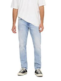 ONLY & SONS Herren Jeans ONSWEFT 4873 - Slim Fit - Blau - Light Blue Denim, Größe:36W / 34L, Farbvariante:Light Blue Denim 22024873 von ONLY & SONS