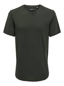 ONLY & SONS Herren Kurzarm Rundhals T-Shirt ONSMATT Life LONGY XS S M L XL XXL, Größe:L, Farbe:Rosin 22002973 von ONLY & SONS