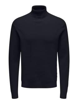 ONLY & SONS Herren Lässiger Rollkragen Pullover Gerippter Feinstrick Longsleeve Sweater ONSPHIL von ONLY & SONS