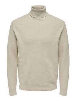 ONLY & SONS Herren Lässiger Rollkragen Pullover Gerippter Feinstrick Longsleeve Sweater ONSPHIL von ONLY & SONS