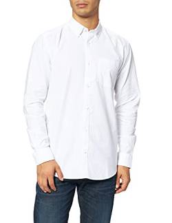 ONLY & SONS Herren Langarm Hemd ONSNeil Oxford Freizeit Business Männerhemd 22019669 White S von ONLY & SONS