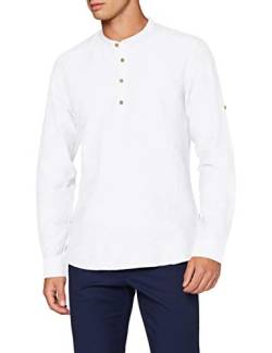 ONLY & SONS Herren Langarmshirt ONSCAIDEN - Slim Fit XS S M L XL XXL Beige Weiss, Größe:L, Farbe:White 22009883 von ONLY & SONS