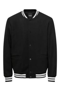 ONLY & SONS Herren ONSDENVER Bomber OTW VD Bomberjacke, Black, XL von ONLY & SONS