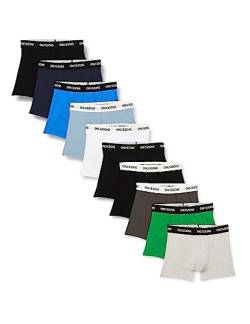 ONLY & SONS Herren ONSFITZ Mixed Trunk 10-Pack Boxershorts, Black/Detail:Navy White LGM Black GB DS PB MS, M von ONLY & SONS