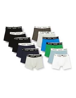 ONLY & SONS Herren ONSFITZ Mixed Trunk 12-Pack Boxershorts, Black/Detail:Navy White LGM Black Green DS PB MS, XL von ONLY & SONS