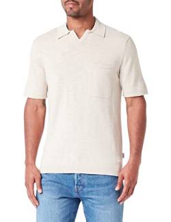 ONLY & SONS Herren Onsace 12 Slub Ss Polo Knit, Pumice Stone, L von ONLY & SONS