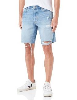 ONLY & SONS Herren Onsedge L. Blue Destroy 4981 Shorts, Light Blue Denim, S von ONLY & SONS