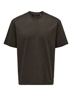ONLY & SONS Herren Onsfred Rlx Tee Noos T Shirt, Seal Brown, L EU von ONLY & SONS