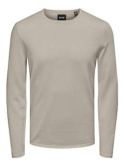 ONLY & SONS Herren Onsgarson 12 Wash Crew Knit Noos, Silver Lining, M von ONLY & SONS