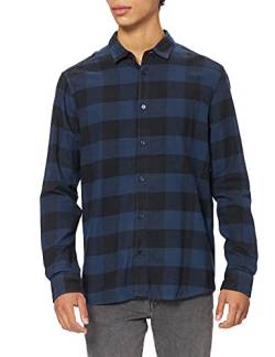 ONLY & SONS Herren Onsgudmund Ls Checked Shirt Noos Freizeithemd, Dress Blues, XS EU von ONLY & SONS