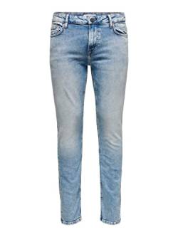 ONLY & SONS Herren Onsloom Slim Blue Wash Fg 1409 Noos Jeans, Blue Denim, 33W / 34L EU von ONLY & SONS